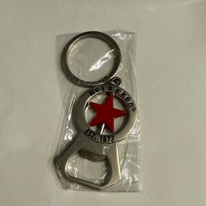 Heineken Metal Bottle Opener Keychain